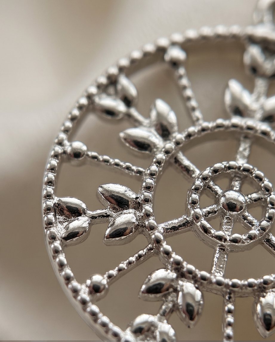 FILIGREE EARRINGS - SILVER