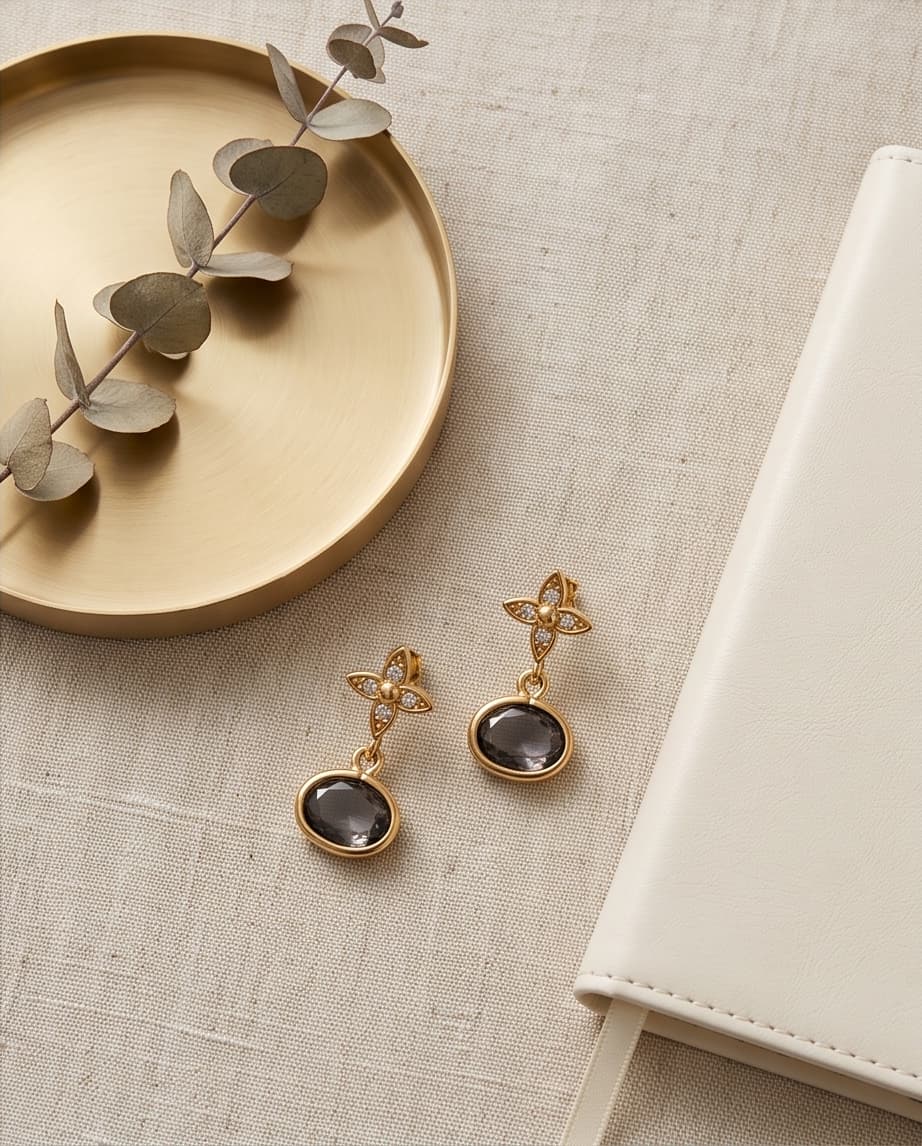 FIORE STUD EARRINGS - PROVENCE LAVENDER