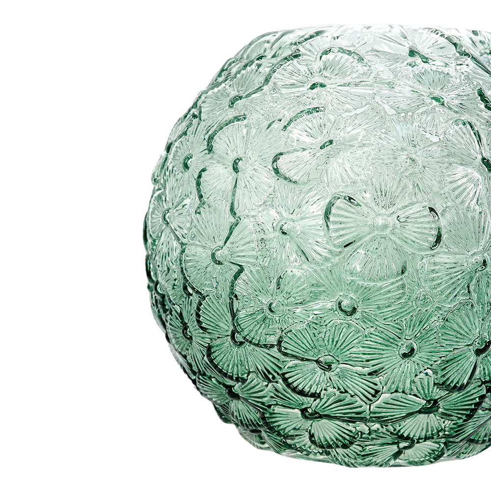 FLORAL OMBRE GLASS VASE - SHORT