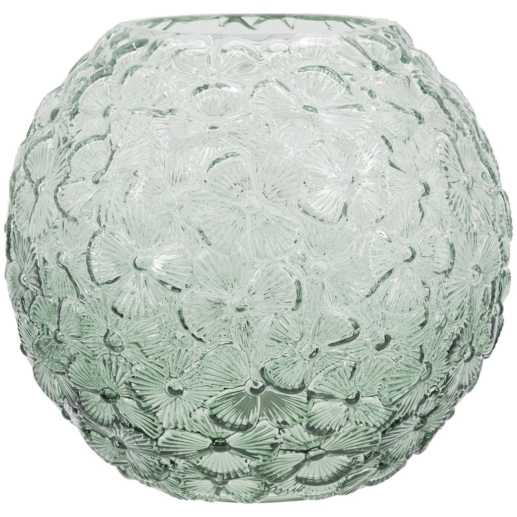 FLORAL OMBRE GLASS VASE - SHORT