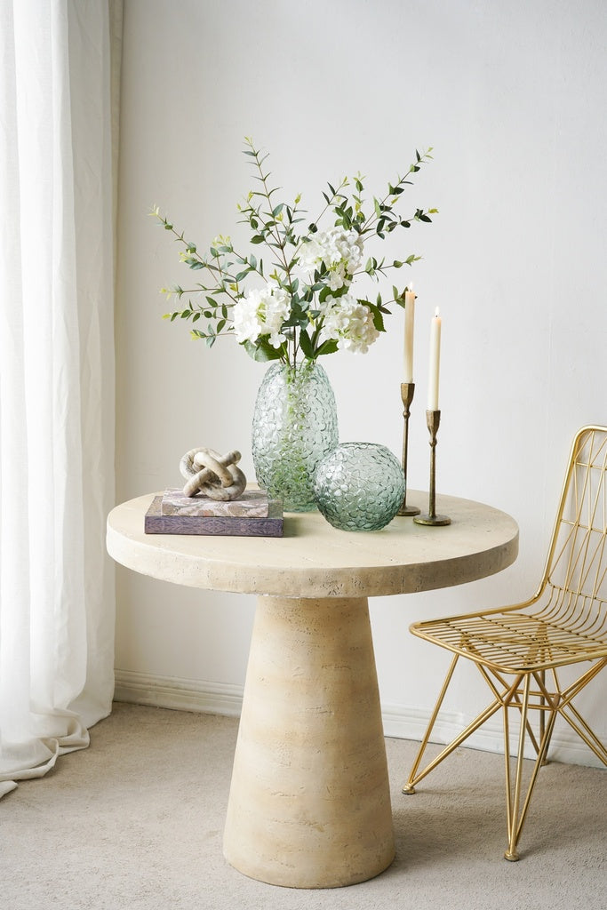 FLORAL OMBRE GLASS VASE - TALL