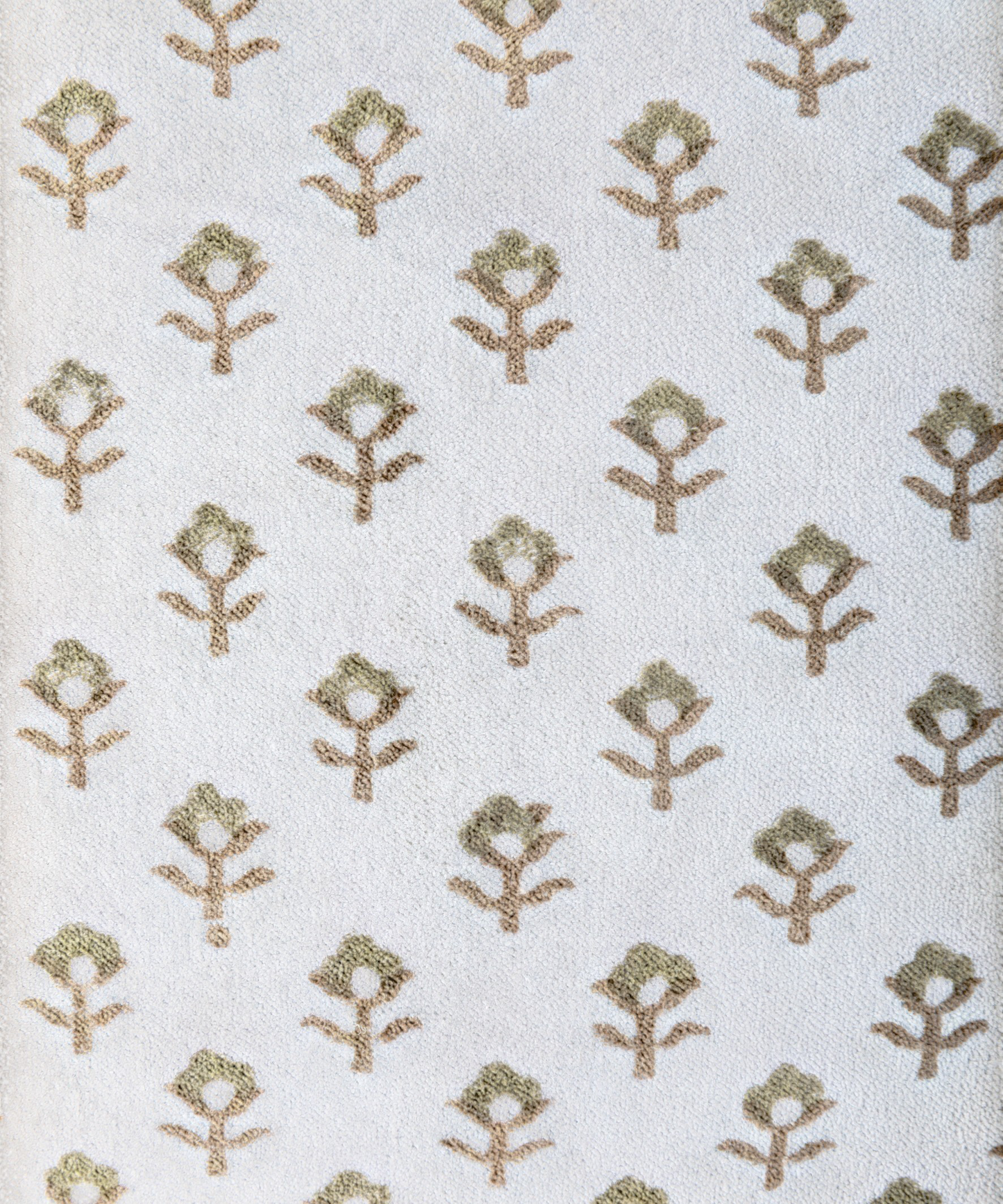 FLOWER HANDBLOCK VELVET CUSHION