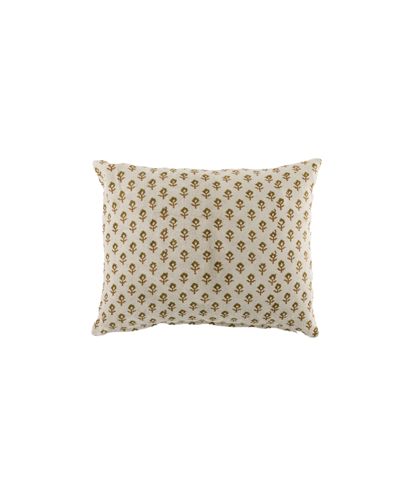 FLOWER HANDBLOCK VELVET CUSHION
