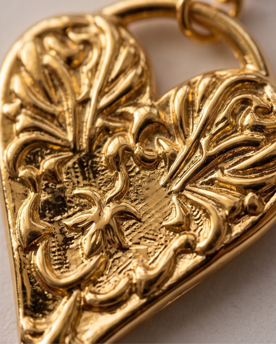 FLOWER OF THE HEART EARRINGS - GOLD