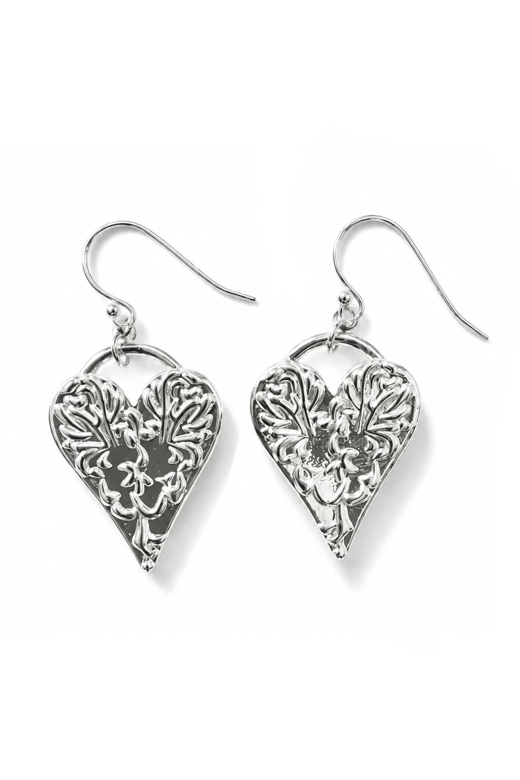 FLOWER OF THE HEART EARRINGS - SILVER