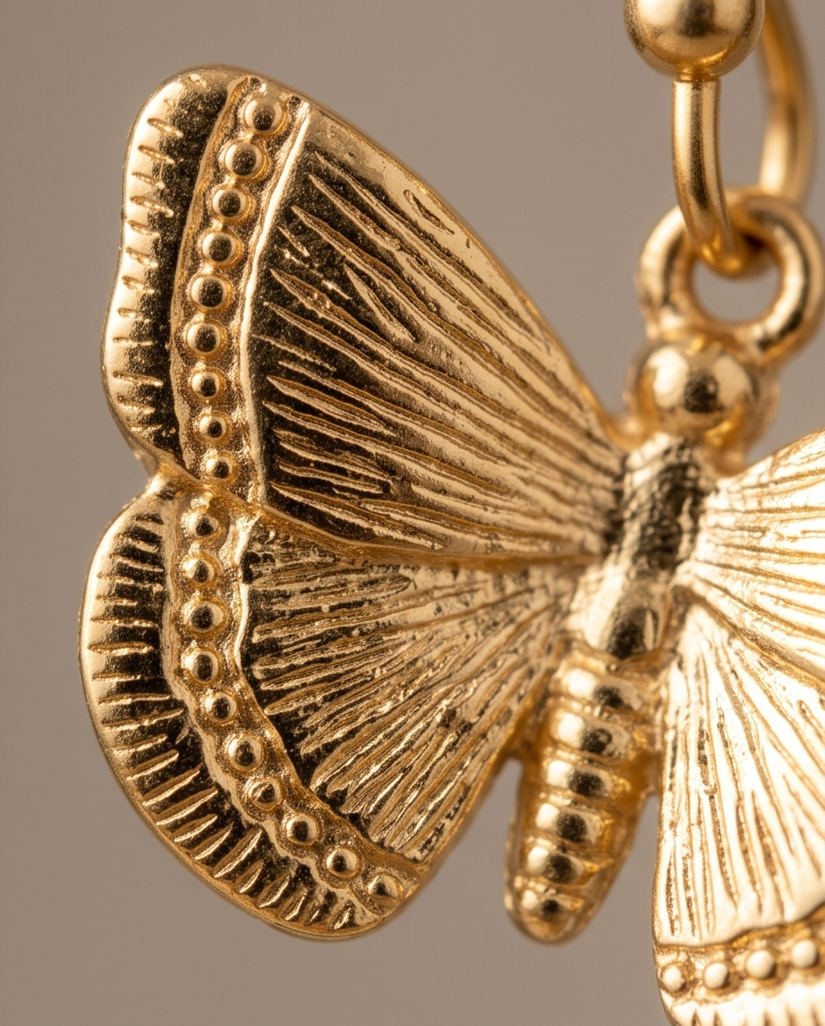 FLUTTER BUTTERFLY EARRINGS - GOLD