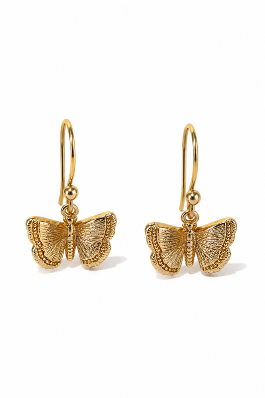 FLUTTER BUTTERFLY EARRINGS - GOLD