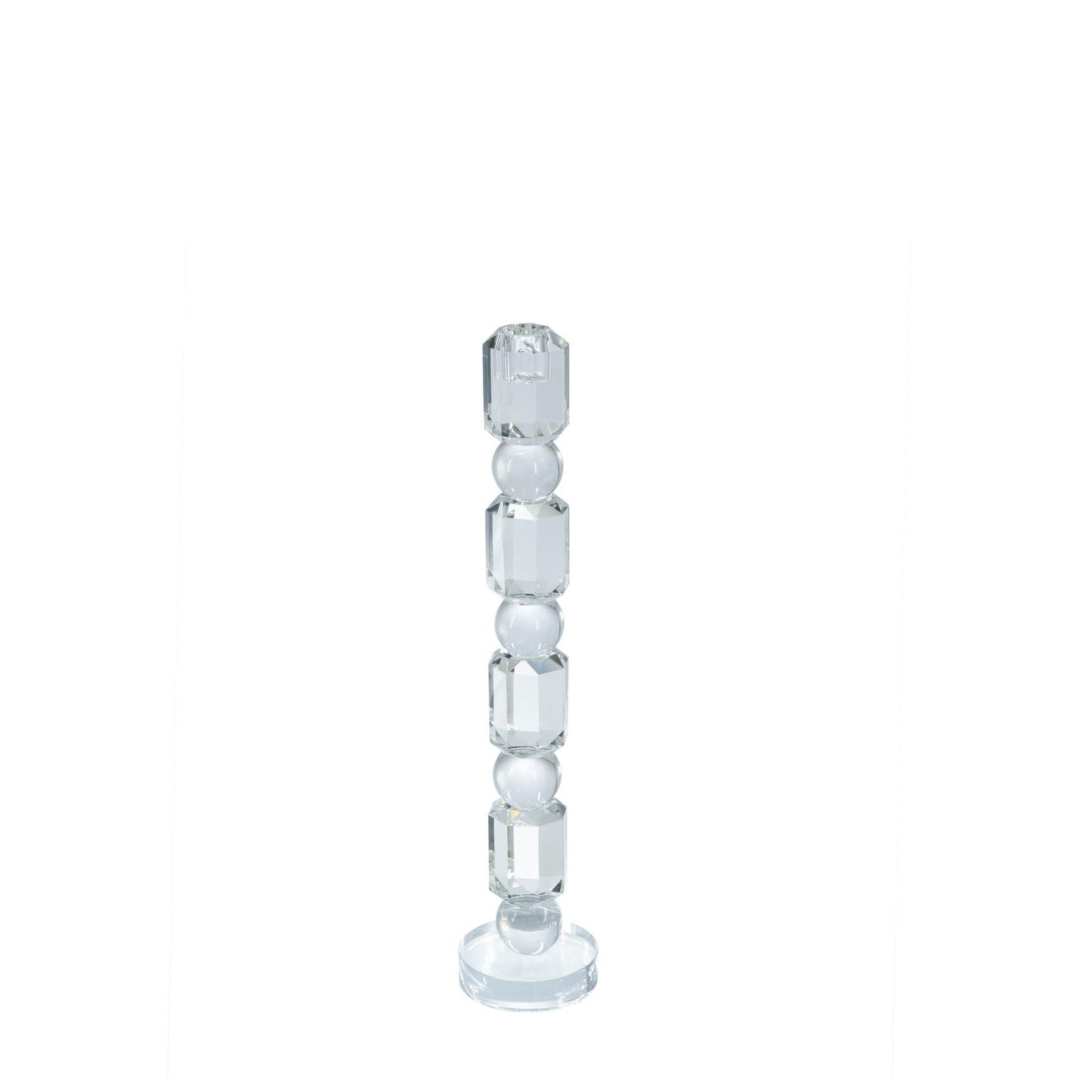 GLASS TAPER CANDLE HOLDER - LARGE