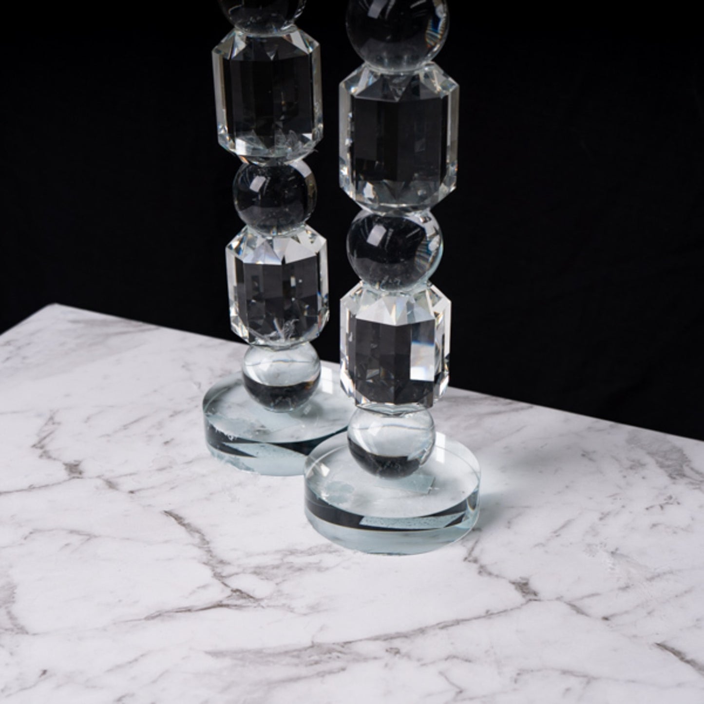 GLASS TAPER CANDLE HOLDER - SMALL