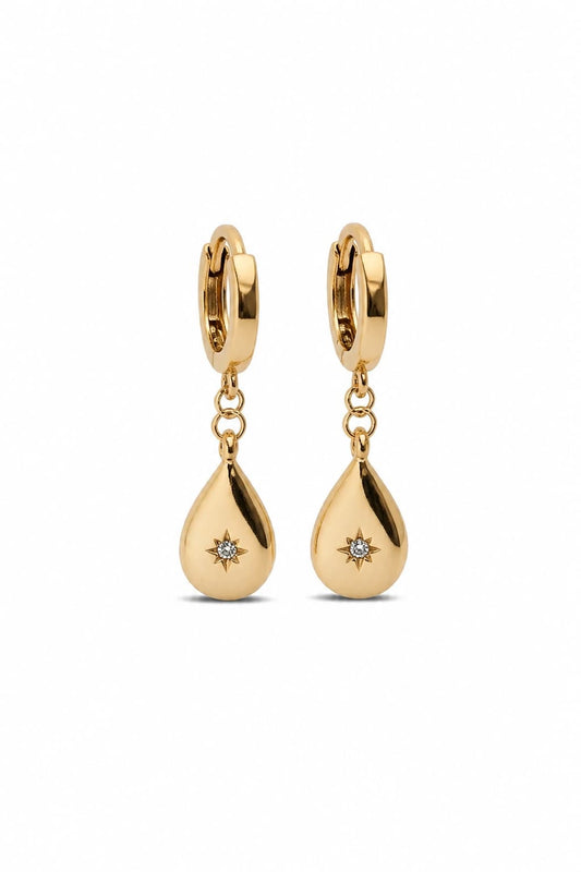 GOLDEN GRACE HUGGIE EARRINGS