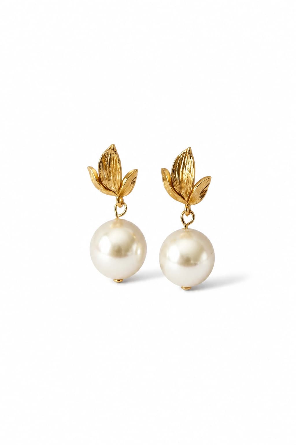GOLDEN LAUREL STUD EARRINGS