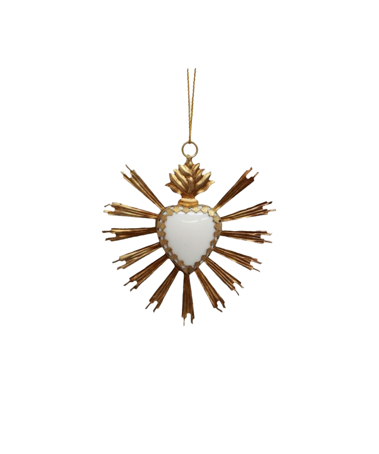 PRE ORDER: HANGING BURST HEART WITH STONE