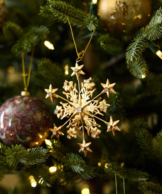 PRE ORDER: HANGING JEWELLED SNOWFLAKE ORNAMENT