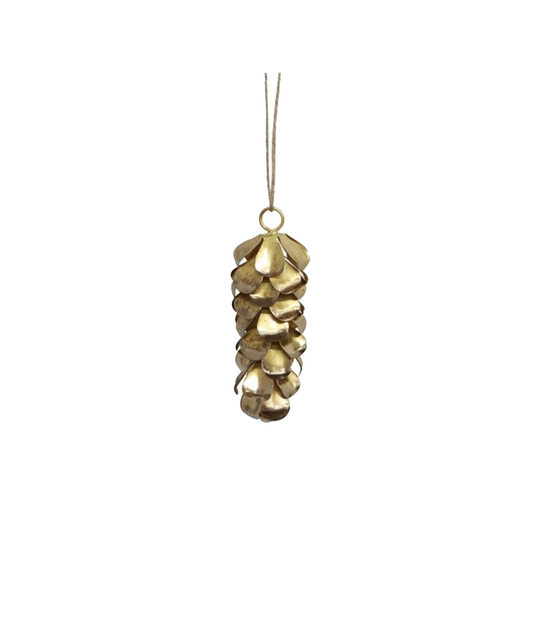 PRE ORDER: HANGING PINECONE LONG - GOLD