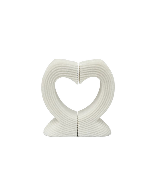 HEART CURVED BOOKEND