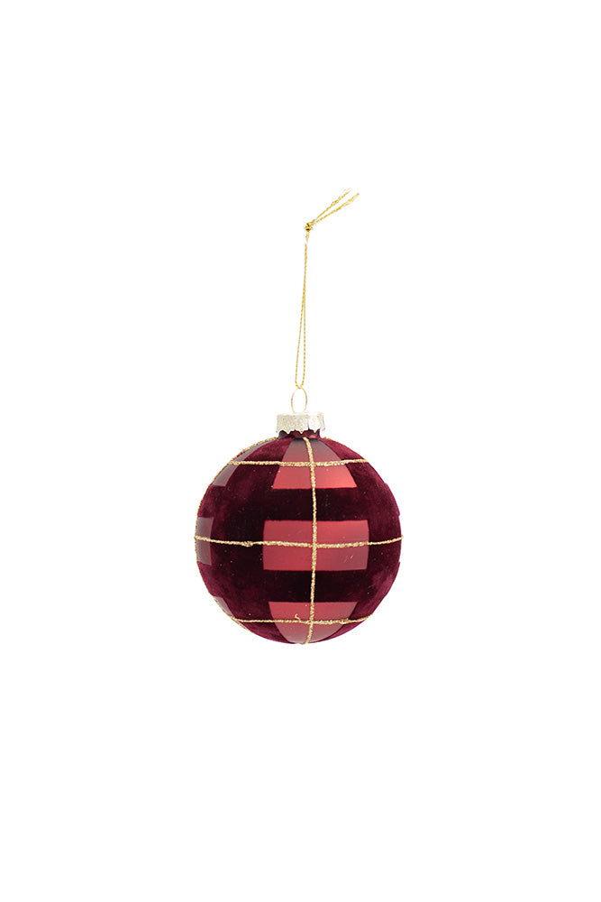 PRE ORDER: HIGHLAND GLASS BAUBLE - MULBERRY