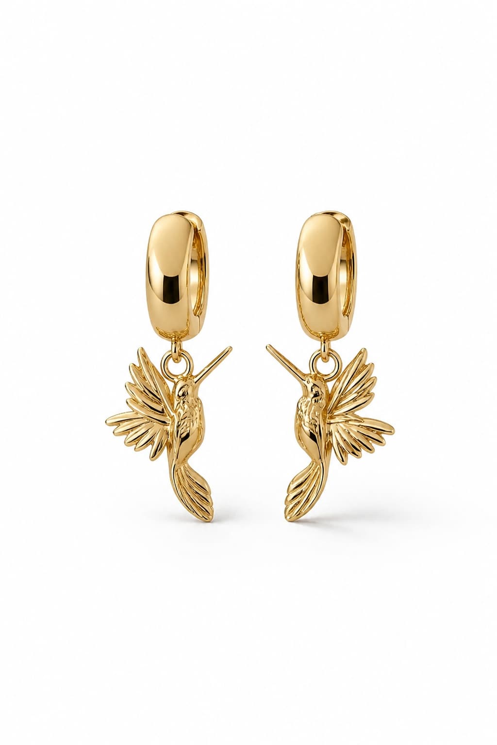 HUMMINGBIRD EARRINGS - GOLD