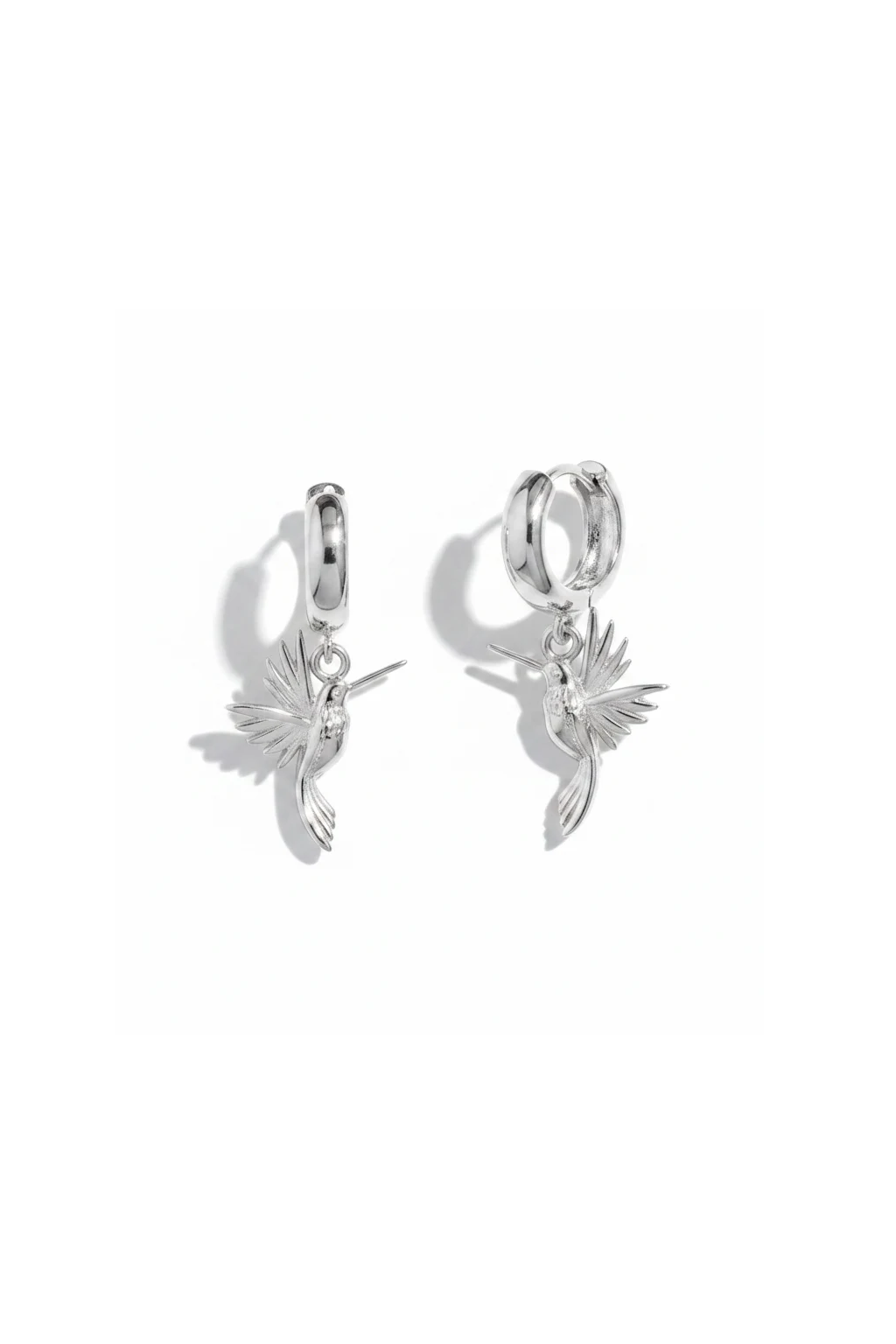 HUMMINGBIRD EARRINGS - SILVER