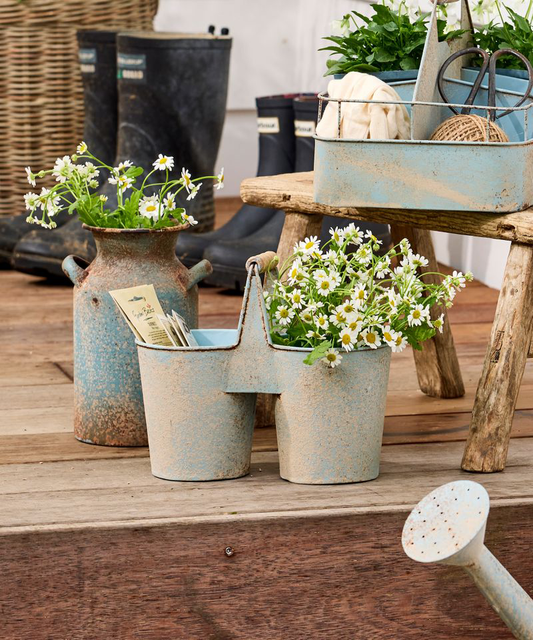 PRE ORDER: JARDIN SEEDLING HOLDER - ANTIQUE BLUE