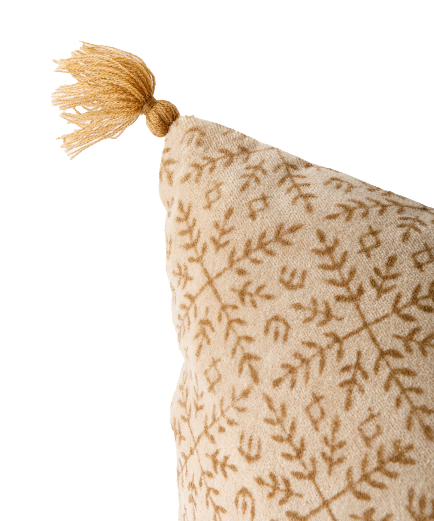 JOLIE HANDBLOCK VELVET CUSHION