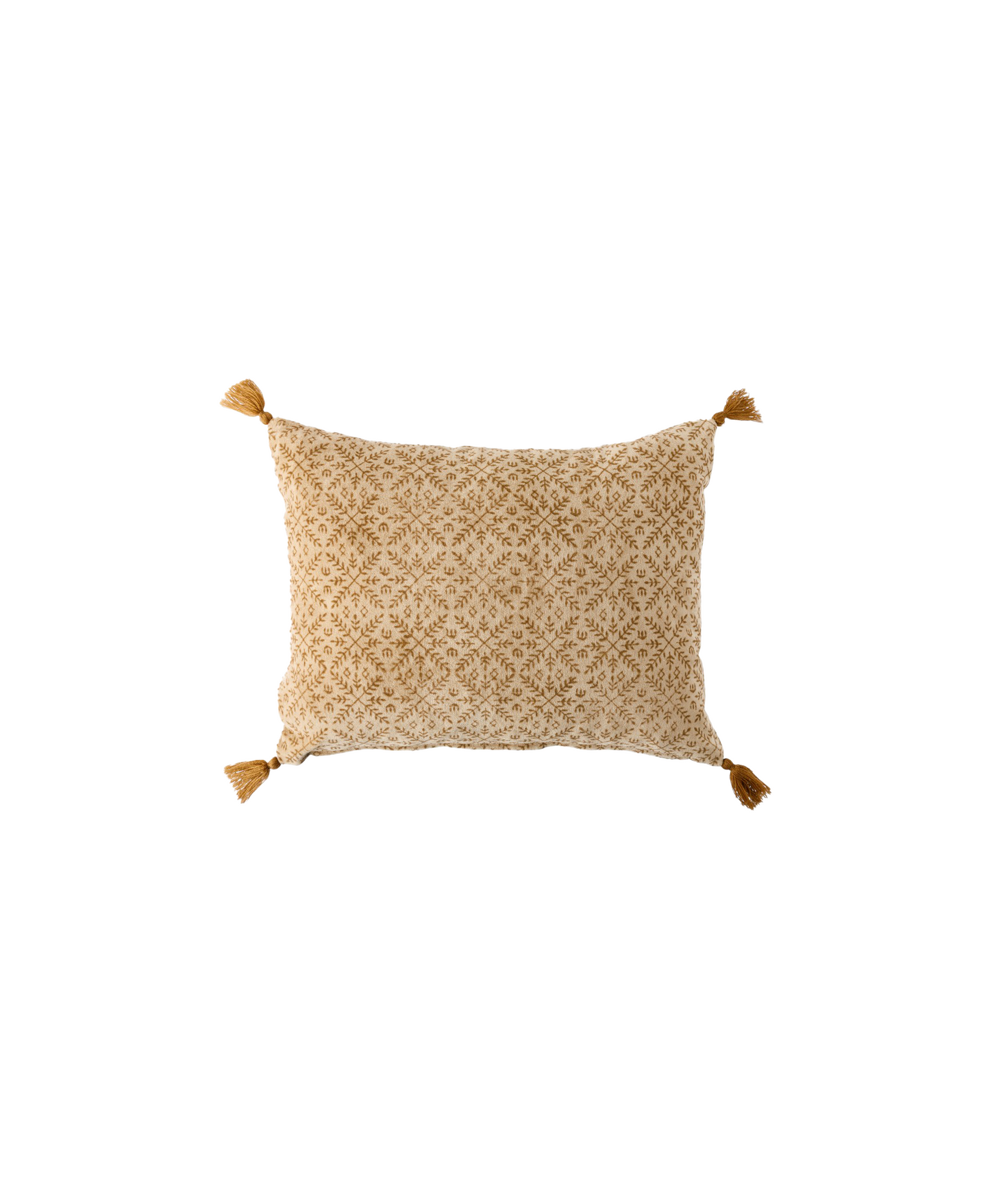 JOLIE HANDBLOCK VELVET CUSHION