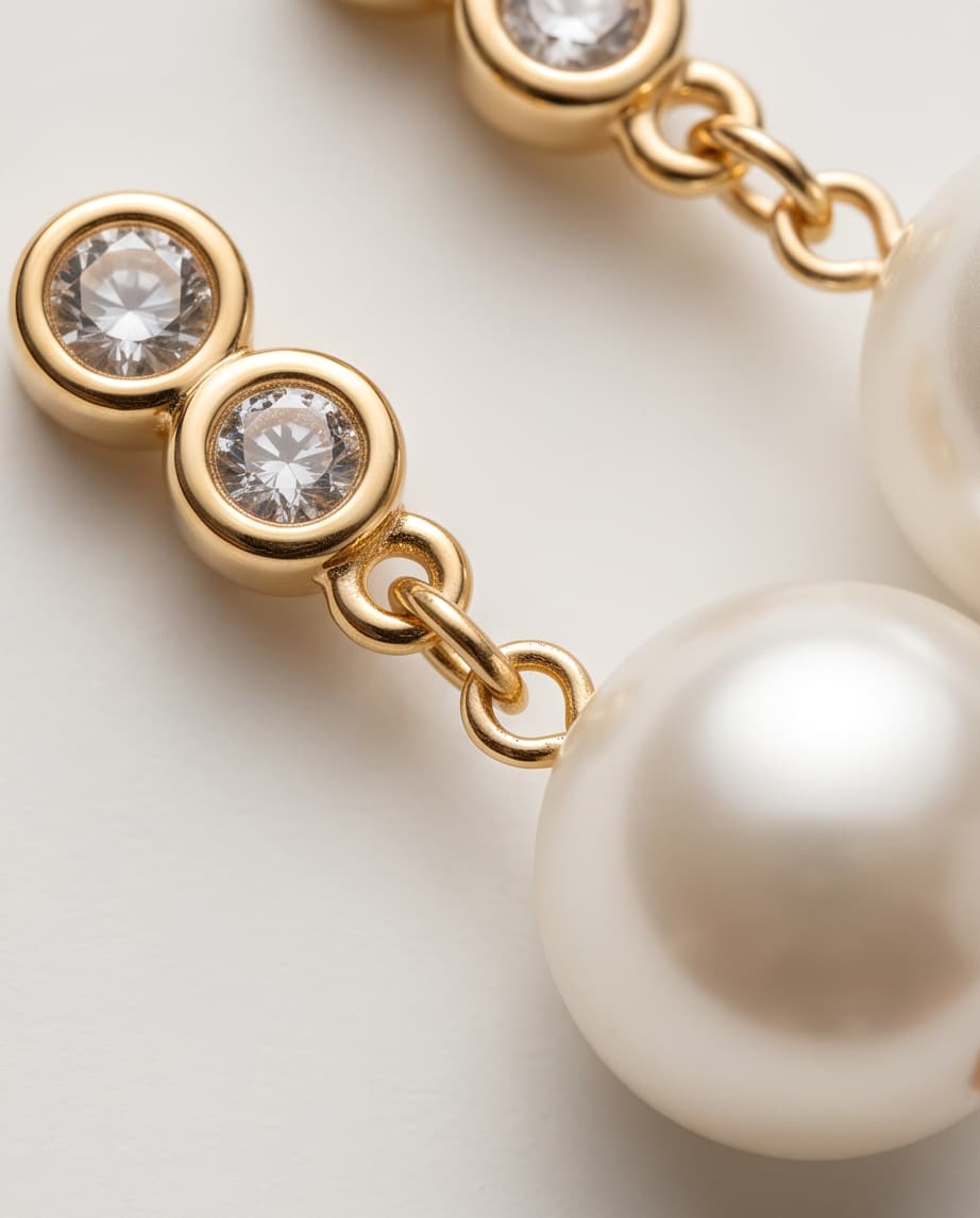 LAURENT PEARL STUD EARRINGS