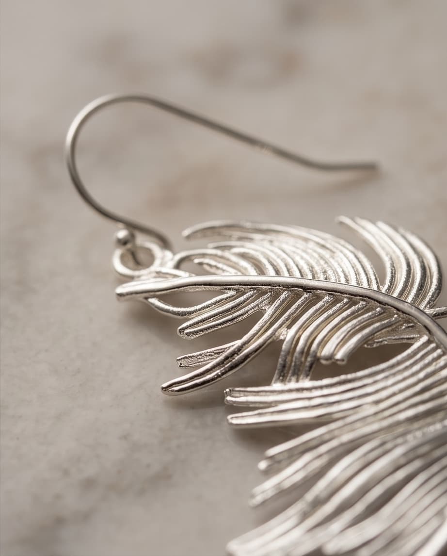 LIGHT AS A FEATHER EARRINGS - SILVER