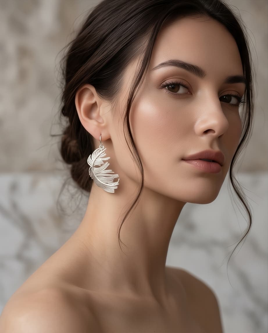 LIGHT AS A FEATHER EARRINGS - SILVER