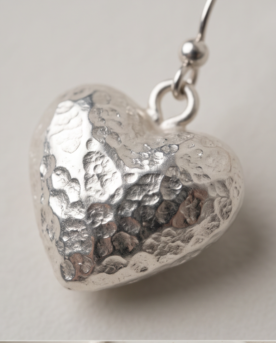 LOVE TOKEN EARRINGS - SILVER