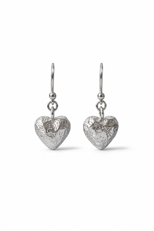 LOVE TOKEN EARRINGS - SILVER