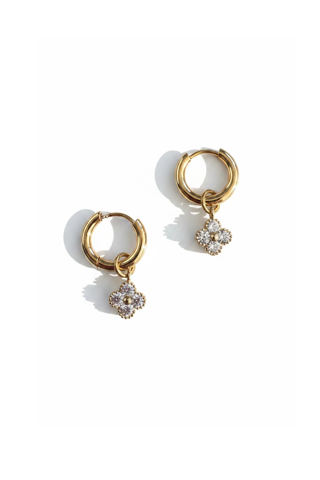 LUCKY CLOVER EARRINGS - GOLD