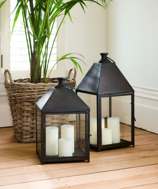 NEWTON RUSTIC LANTERN - LARGE