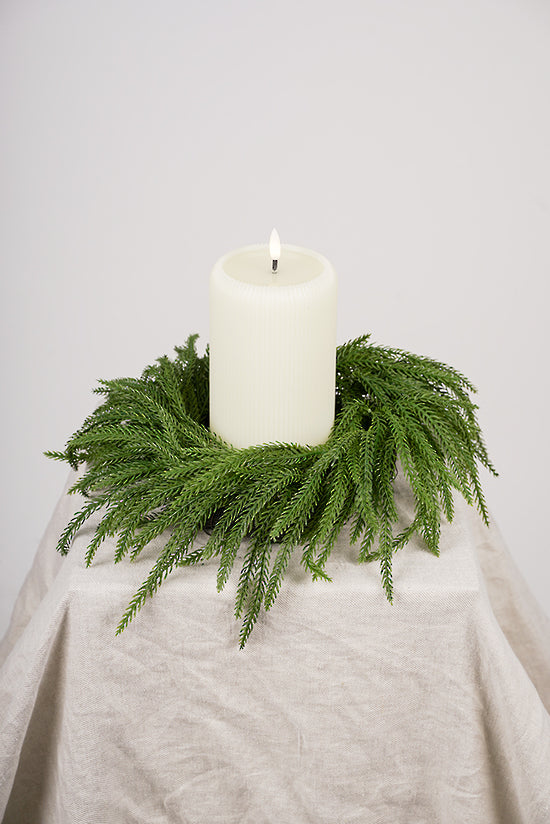 NORFOLK PINE CANDLE RING