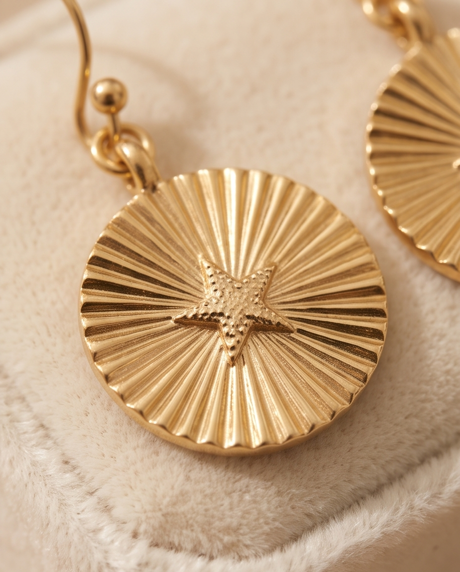 ORELIA STARBURST EARRINGS - GOLD