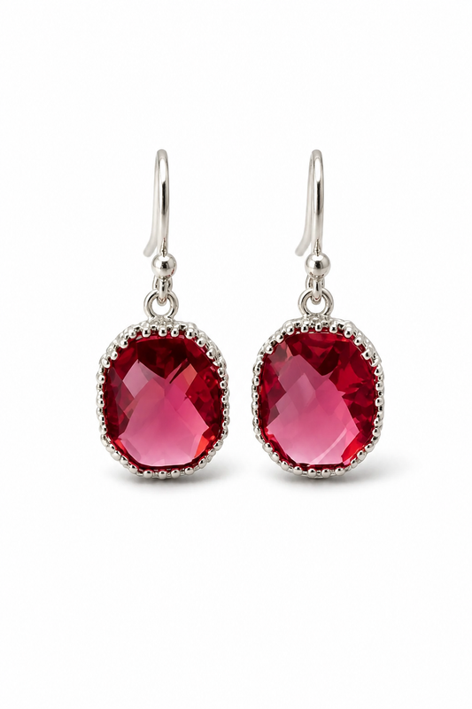 OTTAVIA EARRINGS - RUBY ROSE