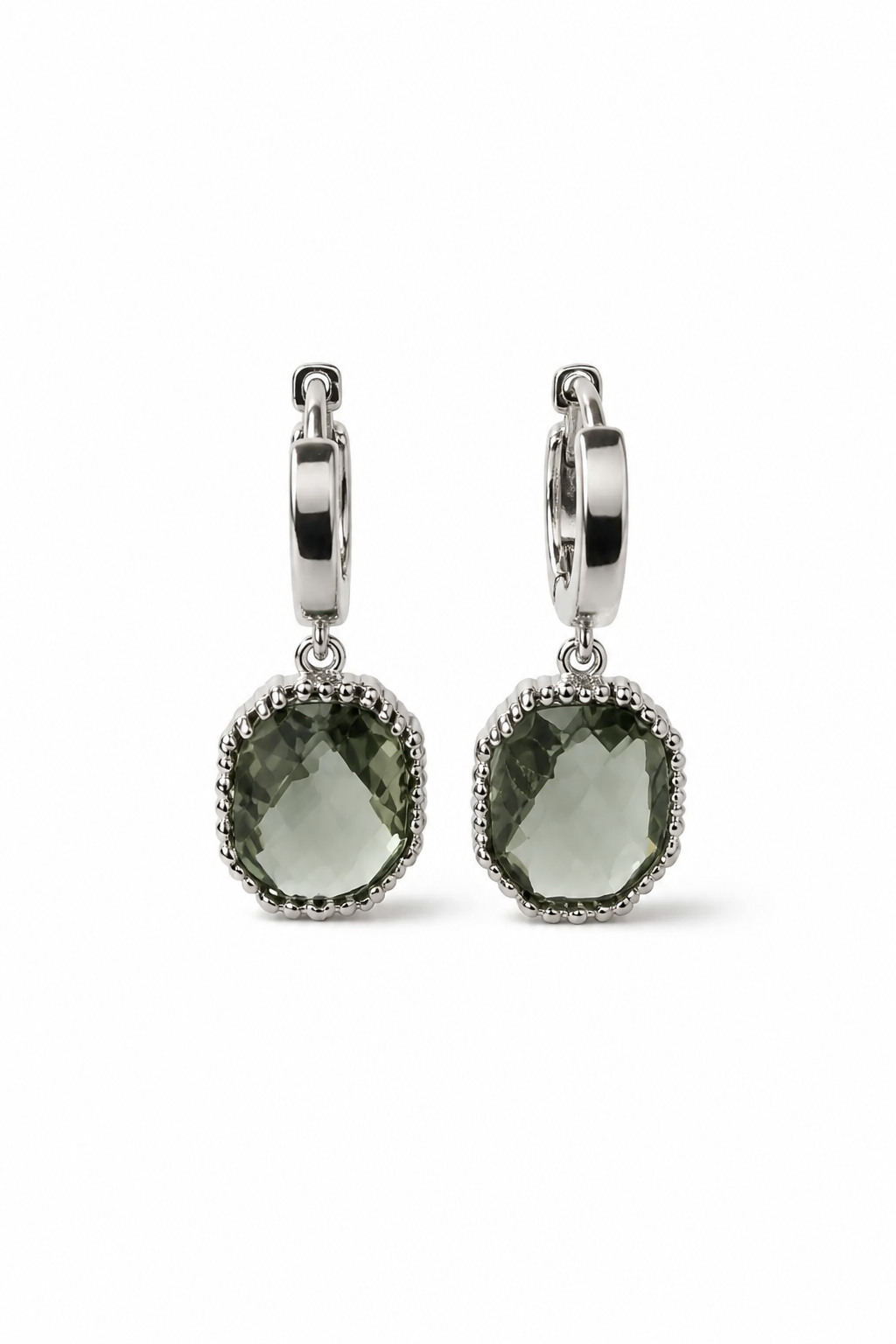 OTTAVIA HUGGIE EARRINGS - SLATE