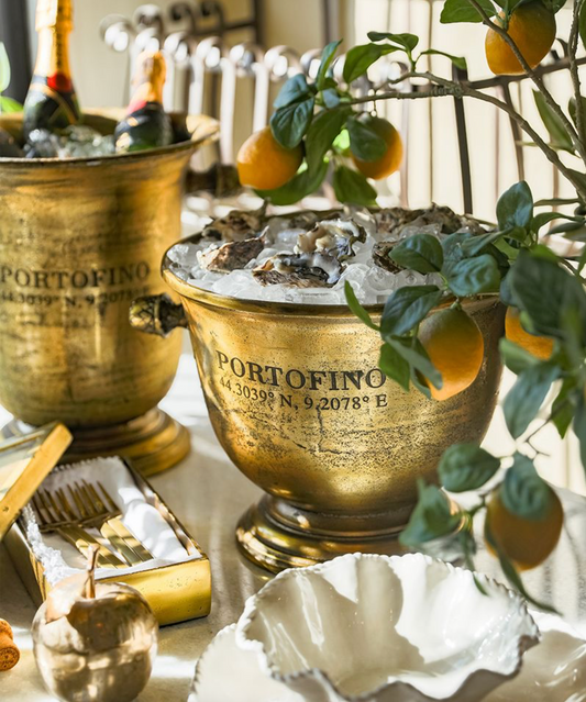 PRE ORDER: PORTOFINO GOLD CHAMPAGN BUCKET - SHORT