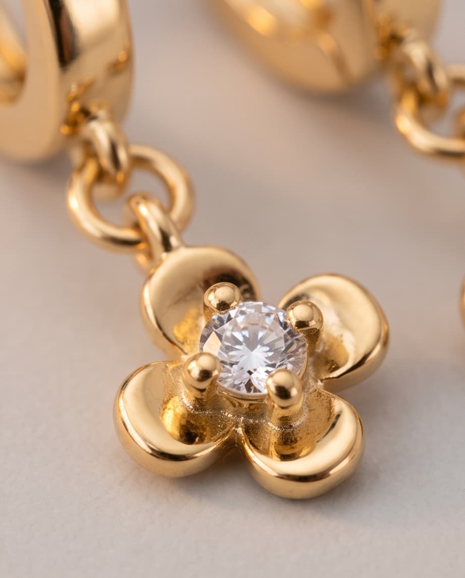 PRIMROSE HUGGIE EARRINGS