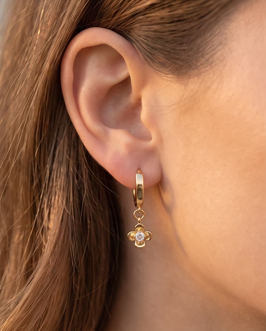 PRIMROSE HUGGIE EARRINGS