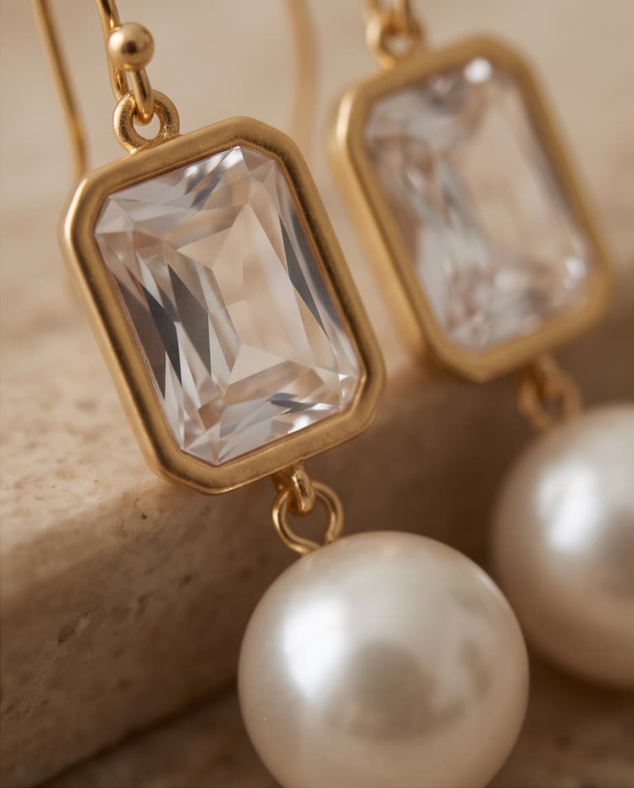 RILEY PEARL EARRINGS - GOLD