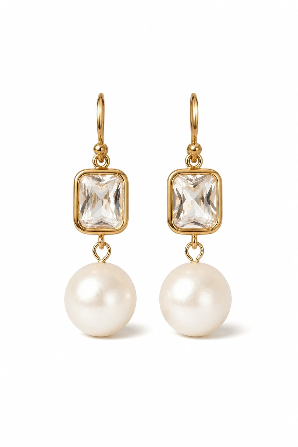 RILEY PEARL EARRINGS - GOLD