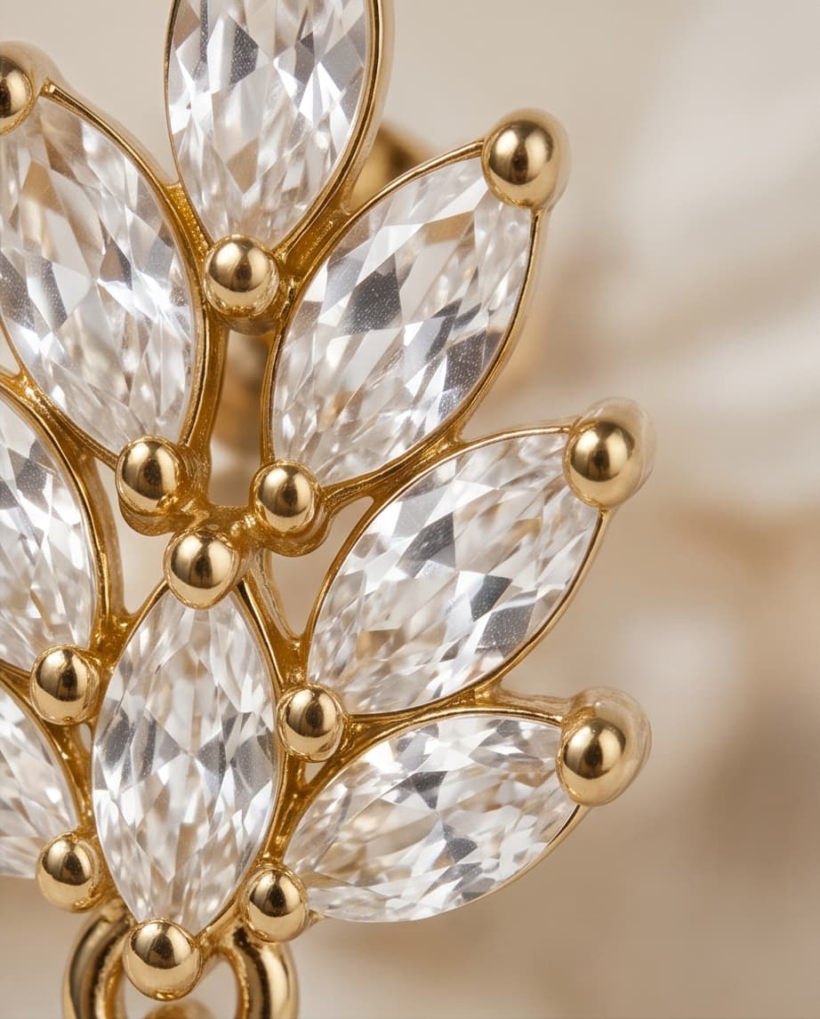 RITZ DECO PEARL STUD EARRINGS