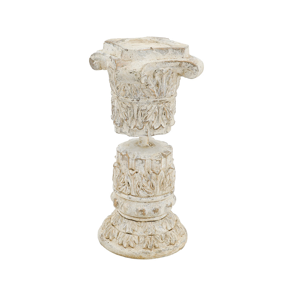 ROMAN RUIN CANDLE HOLDER - ROUND