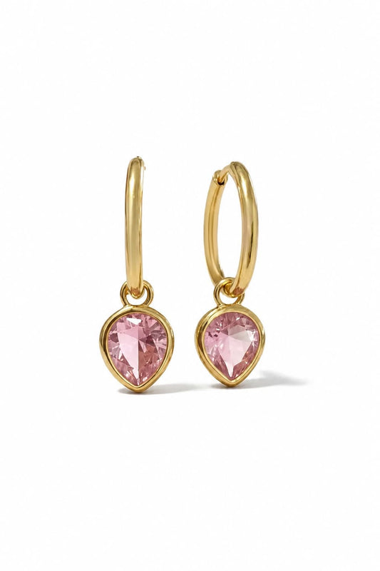 ROSE PINK DEWDROPS - GOLD