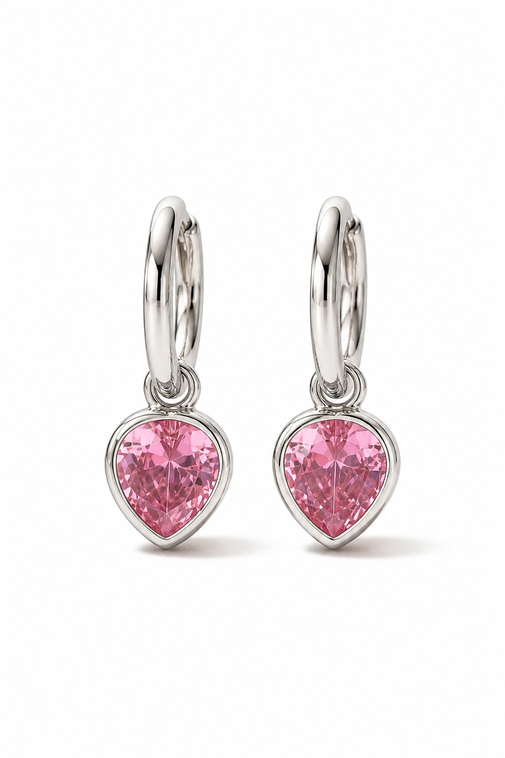 ROSE PINK DEWDROPS - SILVER
