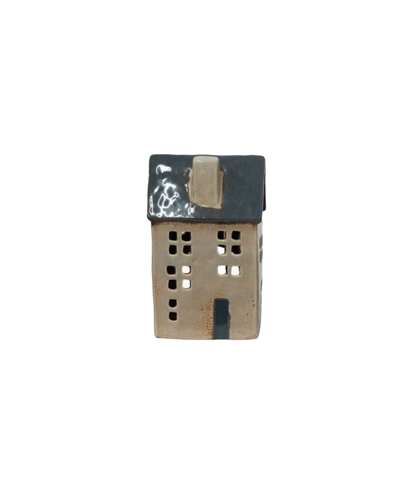 PRE ORDER: SAINT MALO TEALIGHT HOUSE WITH BLUE ROOF