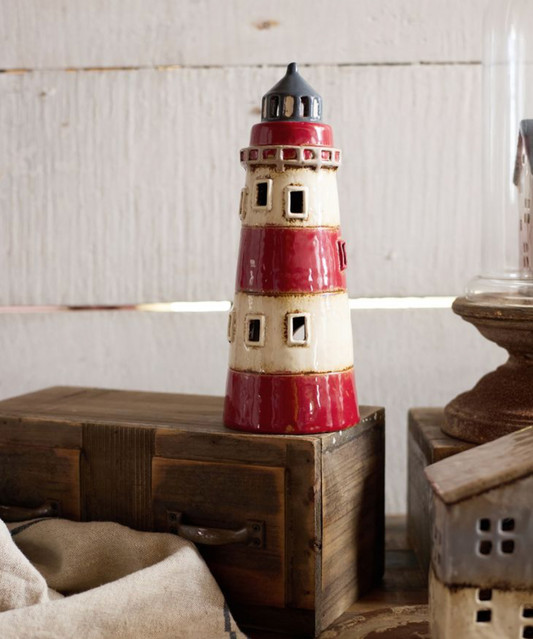SAINT MALO TEALIGHT LIGHTHOUSE