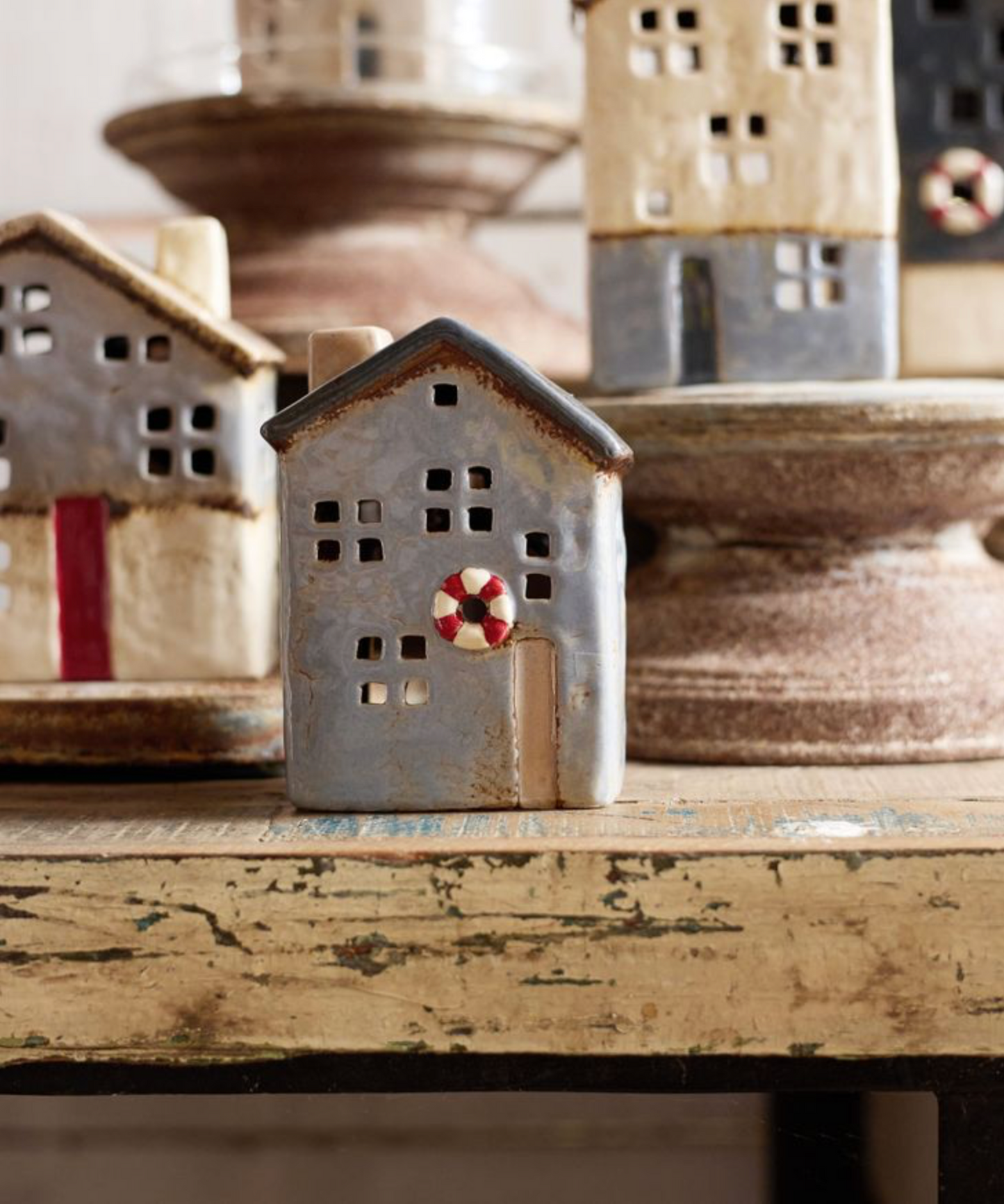 PRE ORDER: SAINT MALO TEALIGHT HOUSE WITH BUOY - SMALL