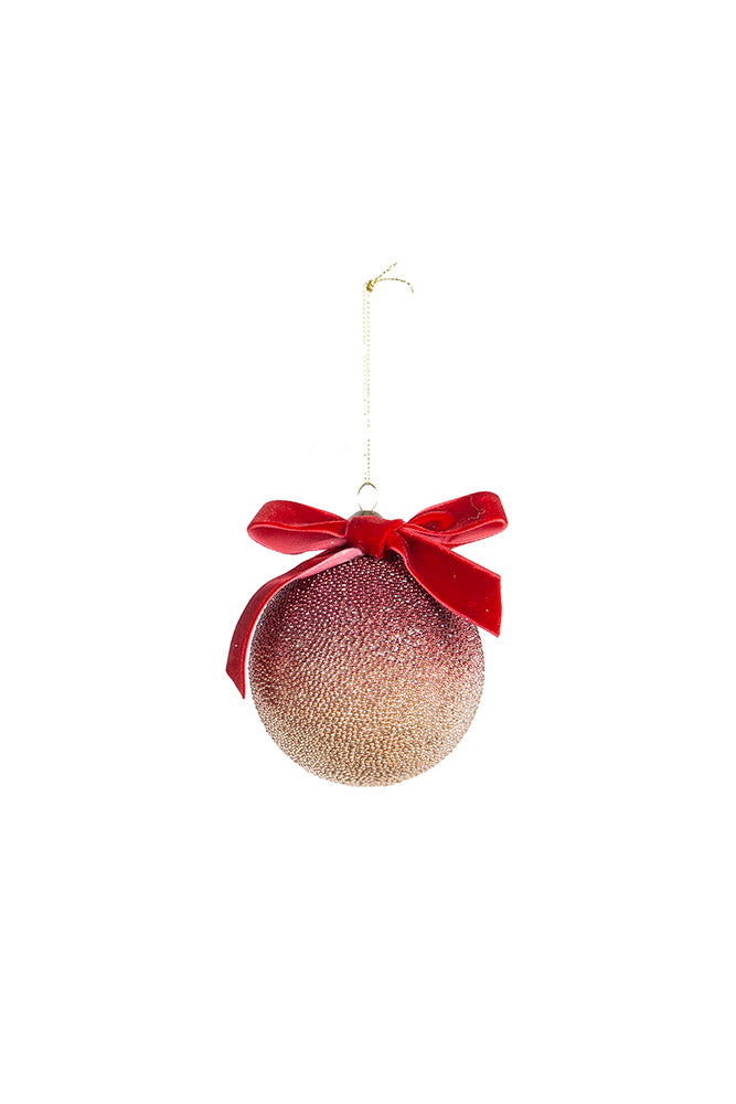 PRE ORDER: STARBURST GLASS BAUBLE - MULBERRY