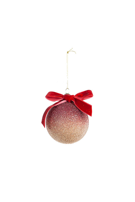 PRE ORDER: STARBURST GLASS BAUBLE - MULBERRY
